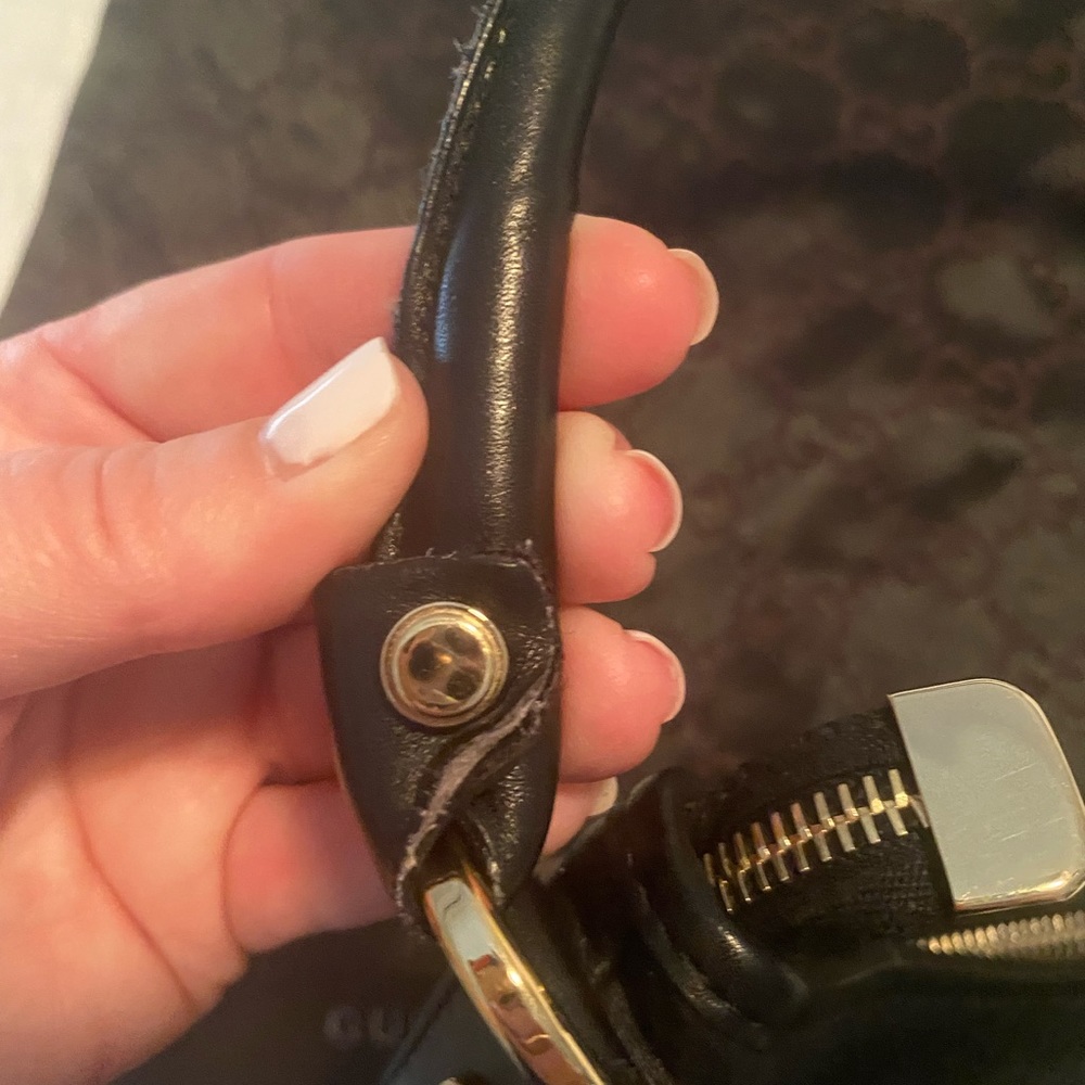 authentic Gucci Black Leather Abbey Hobo Bag - Picture 11 of 12